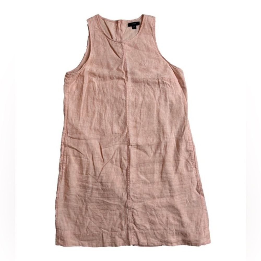 ⭐️ J. Crew linen button-back shift dress - size MT